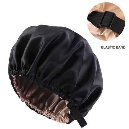 Luxury Satin Sleep Bonnet | Adjustable Silk Hair Bonnet for Sleeping - ZILVUS