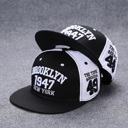 Flat Brim Baseball Cap – Adjustable Street Style Hat