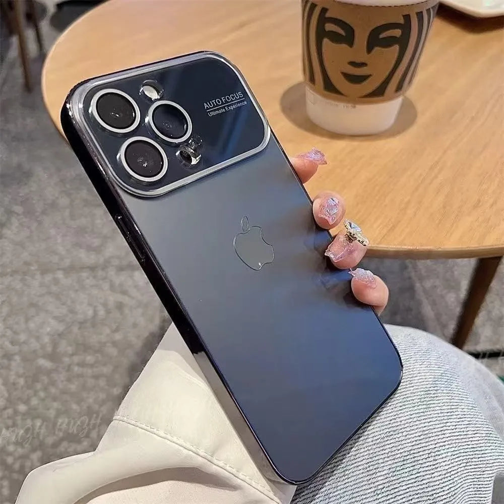 Electroplated Glass Window Case for iPhone 12–16 Series - ZILVUS