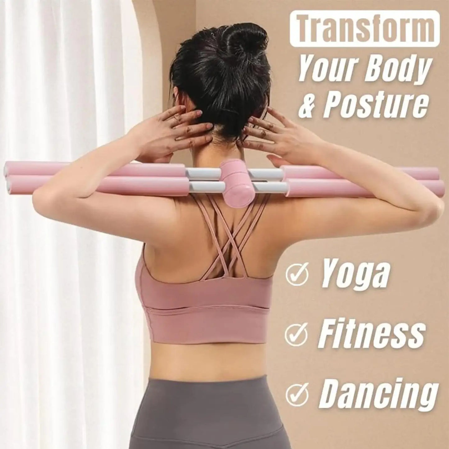 Posture Corrector – Muscle Training & Stretching Support Tool for Home, Gym & Office - ZILVUS