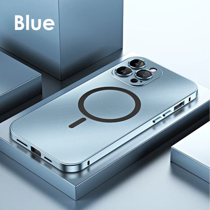 Luxury Metal Frame Magnetic Phone Case – Full Coverage for iPhone 13–16 Series - ZILVUS