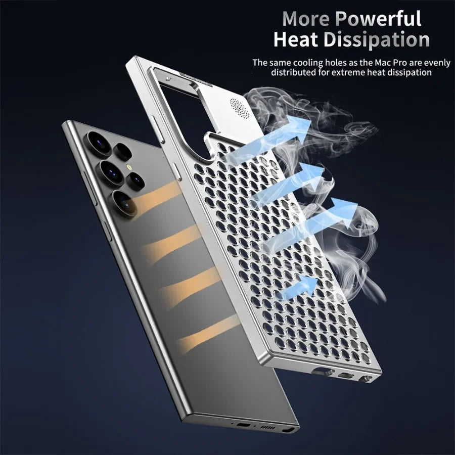 Metal Phone Case with Aromatherapy & Heat Dissipation – Shockproof Design - ZILVUS