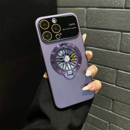 Magnetic Gyroscope Phone Case – Shockproof Stand Cover for iPhone - ZILVUS