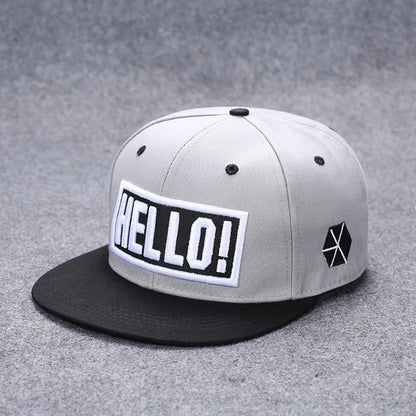 Flat Brim Baseball Cap – Adjustable Street Style Hat