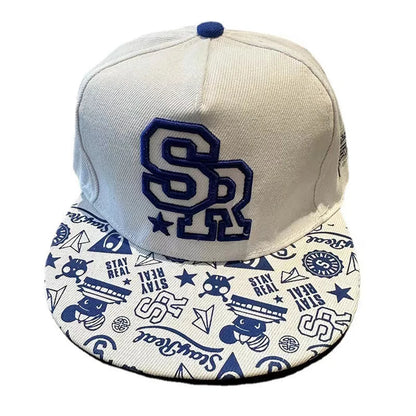 Flat Brim Baseball Cap – Adjustable Street Style Hat