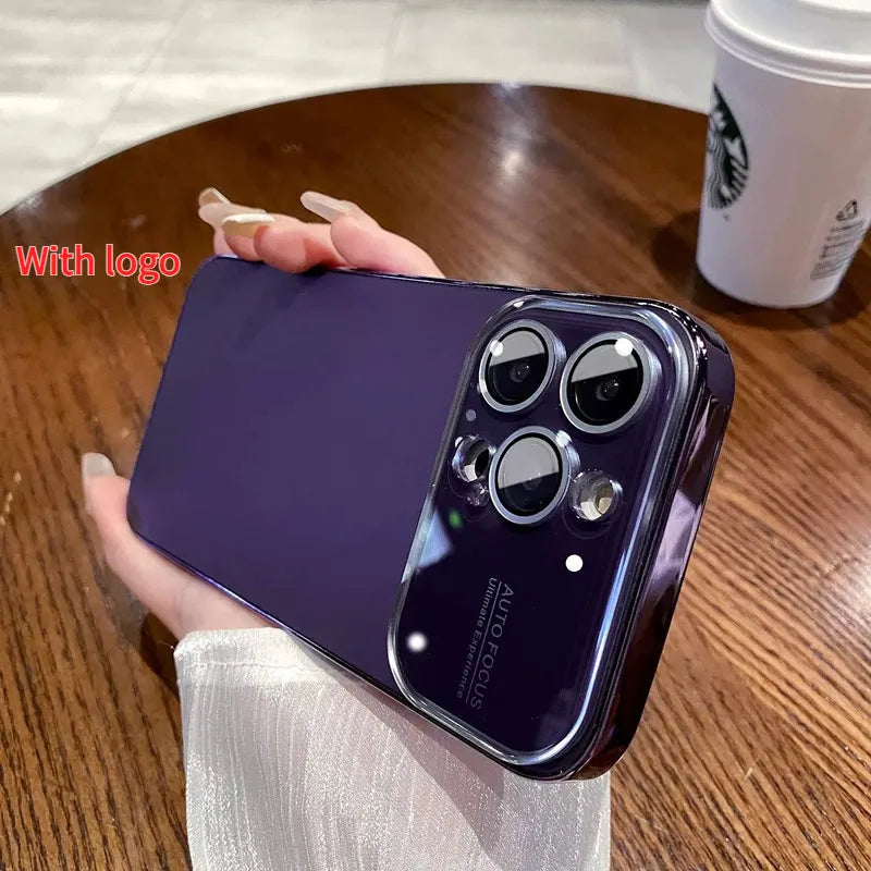 Electroplated Glass Window Case for iPhone 12–16 Series - ZILVUS