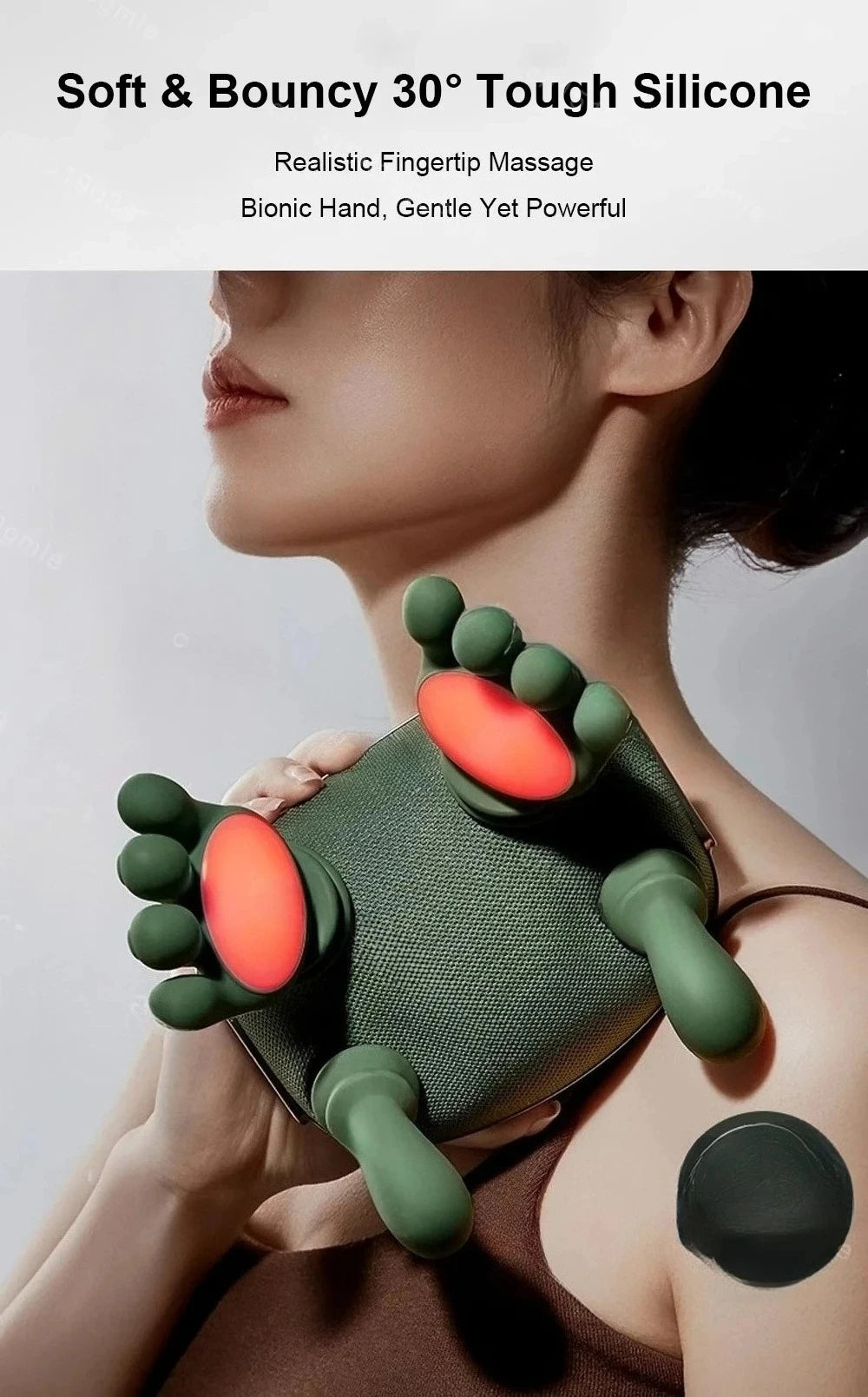 Electric Neck and Shoulder Massager with Heat Therapy - ZILVUS