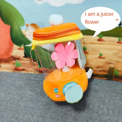 Carrot Juicer Plush Toy | Soft Interactive Rope-Pull Stuffed Toy for Kids - ZILVUS