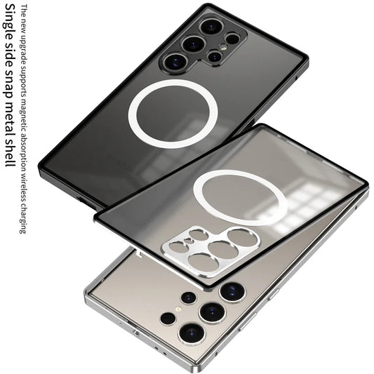 Magnetic Metal Alloy Case for Samsung Galaxy S24 & S25 Series - ZILVUS