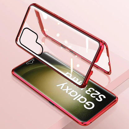 Anti-Peeping Magnetic Case for Samsung, Double Sided Tempered Glass Cover,S25 S24 S23 Series