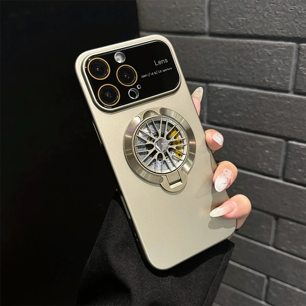 Magnetic Gyroscope Phone Case – Shockproof Stand Cover for iPhone - ZILVUS