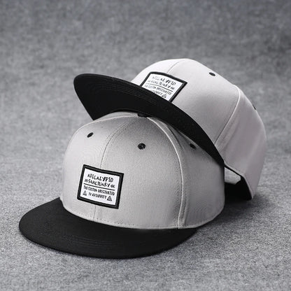 Flat Brim Baseball Cap – Adjustable Street Style Hat - ZILVUS