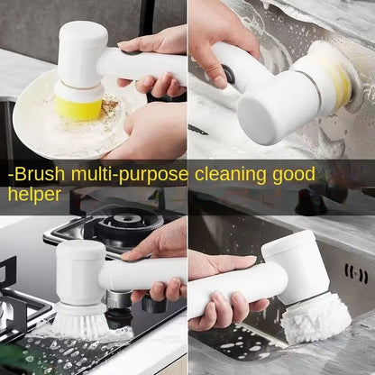 Electric Handheld Power Scrubber Brush | Wireless Household Cleaning Tool - ZILVUS