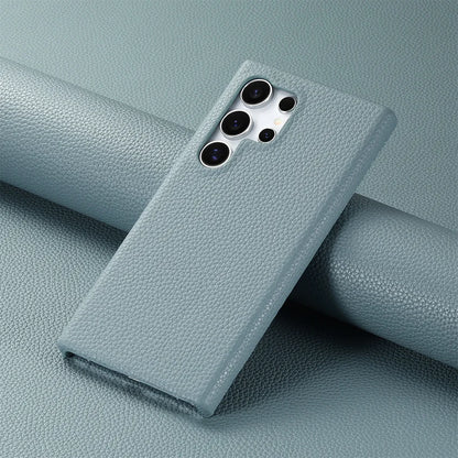 Luxury Litchi Grain Leather Case For Samsung Galaxy S-23 & 24 Series Slim Phone Back Cover - ZILVUS