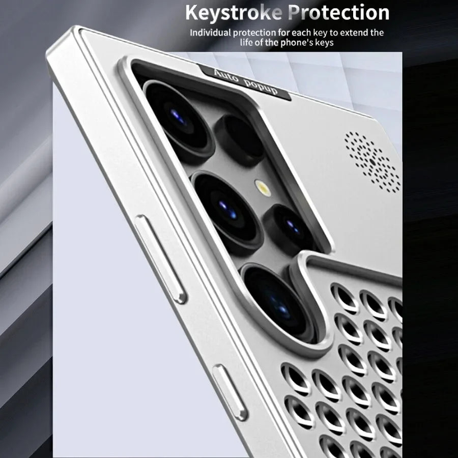 Metal Phone Case with Aromatherapy & Heat Dissipation – Shockproof Design - ZILVUS