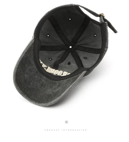 Retro brooklyn Letter Embroidery Baseball Caps Spring Summer Men Women Cotton Adjustable Casual Hat Hip Hop Streetwear Sun Hats - ZILVUS