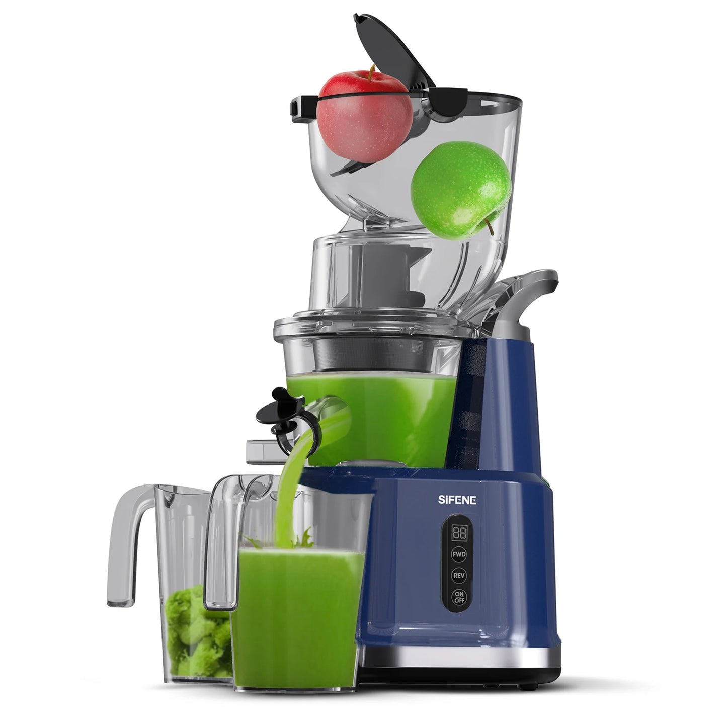 Cold Press Juicer Machine – 800ml Slow Masticating Extractor - ZILVUS