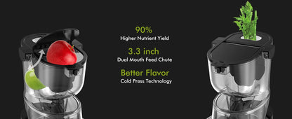 Cold Press Juicer Machine – 800ml Slow Masticating Extractor - ZILVUS