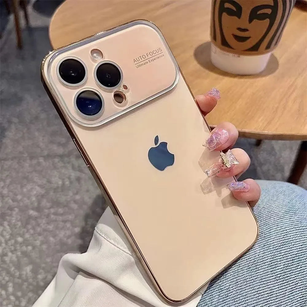 Electroplated Glass Window Case for iPhone 12–16 Series - ZILVUS