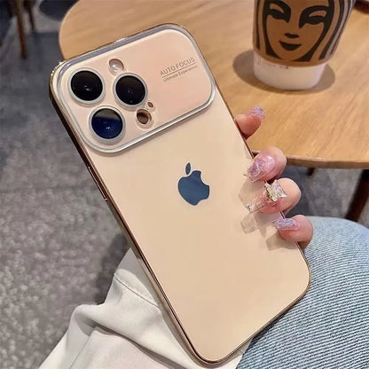 Electroplated Glass Window Case for iPhone 12–16 Series - ZILVUS