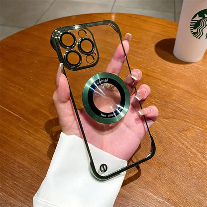 Luxury Magnetic Clear Bumper Case for iPhone 15/14/13/12/11 Series – Borderless Magsafe Cover - ZILVUS