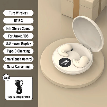 Sleep Earbuds – Mini Invisible Wireless Headset with Touch Control, Noise Cancellation & Long Battery Life - ZILVUS