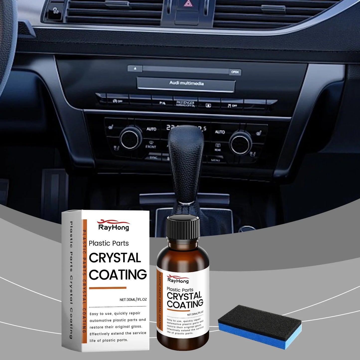Car Trim & Interior Refurbish Agent, Scratch Repair & Gloss Protector - ZILVUS