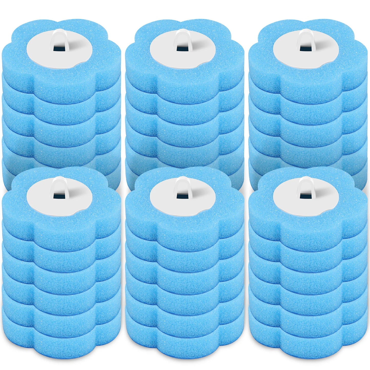 Disposable Toilet Brush Set with Holder & Replaceable Heads - ZILVUS