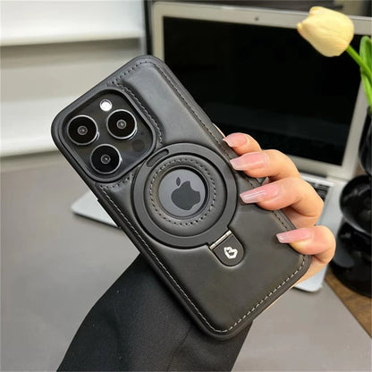 Luxury Leather Magsafe Case for iPhone 17/16/15/14/13/12 Series - ZILVUS