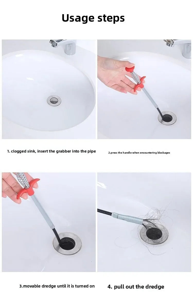 Claw Drain unblocker – Flexible Pipe Cleaner Tool - ZILVUS