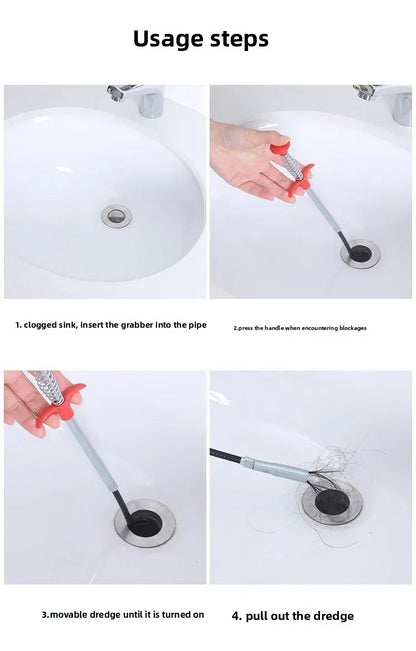 Claw Drain unblocker – Flexible Pipe Cleaner Tool - ZILVUS