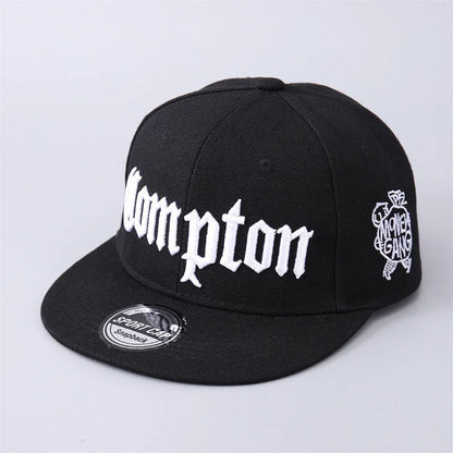 Compton Hip-Hop Flat Brim Baseball Cap – Unisex Camouflage Streetwear Hat - ZILVUS