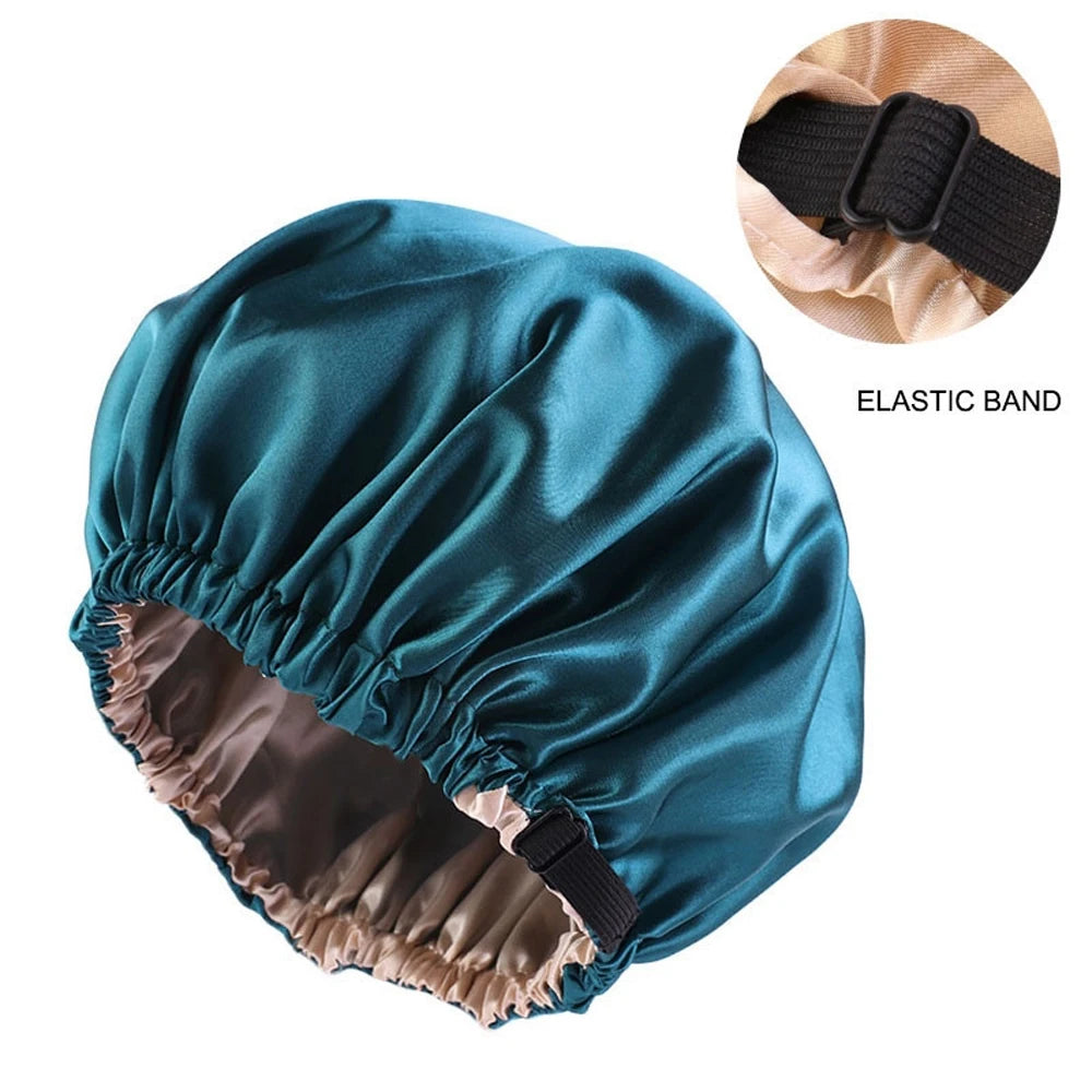 Luxury Satin Sleep Bonnet | Adjustable Silk Hair Bonnet for Sleeping - ZILVUS