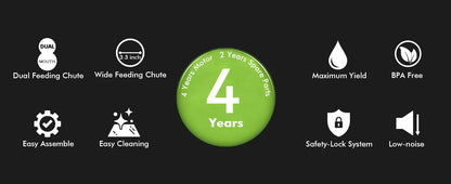 Cold Press Juicer Machine – 800ml Slow Masticating Extractor - ZILVUS