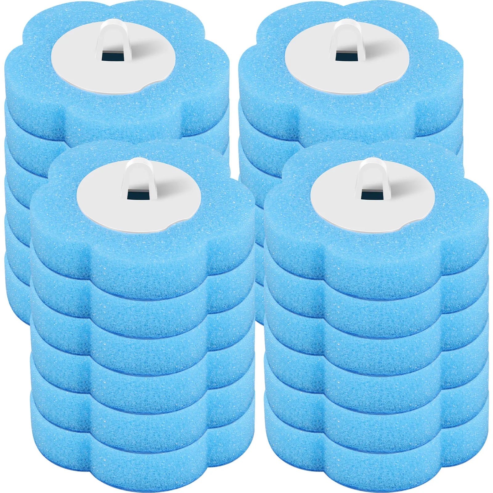 Disposable Toilet Brush Set with Holder & Replaceable Heads - ZILVUS