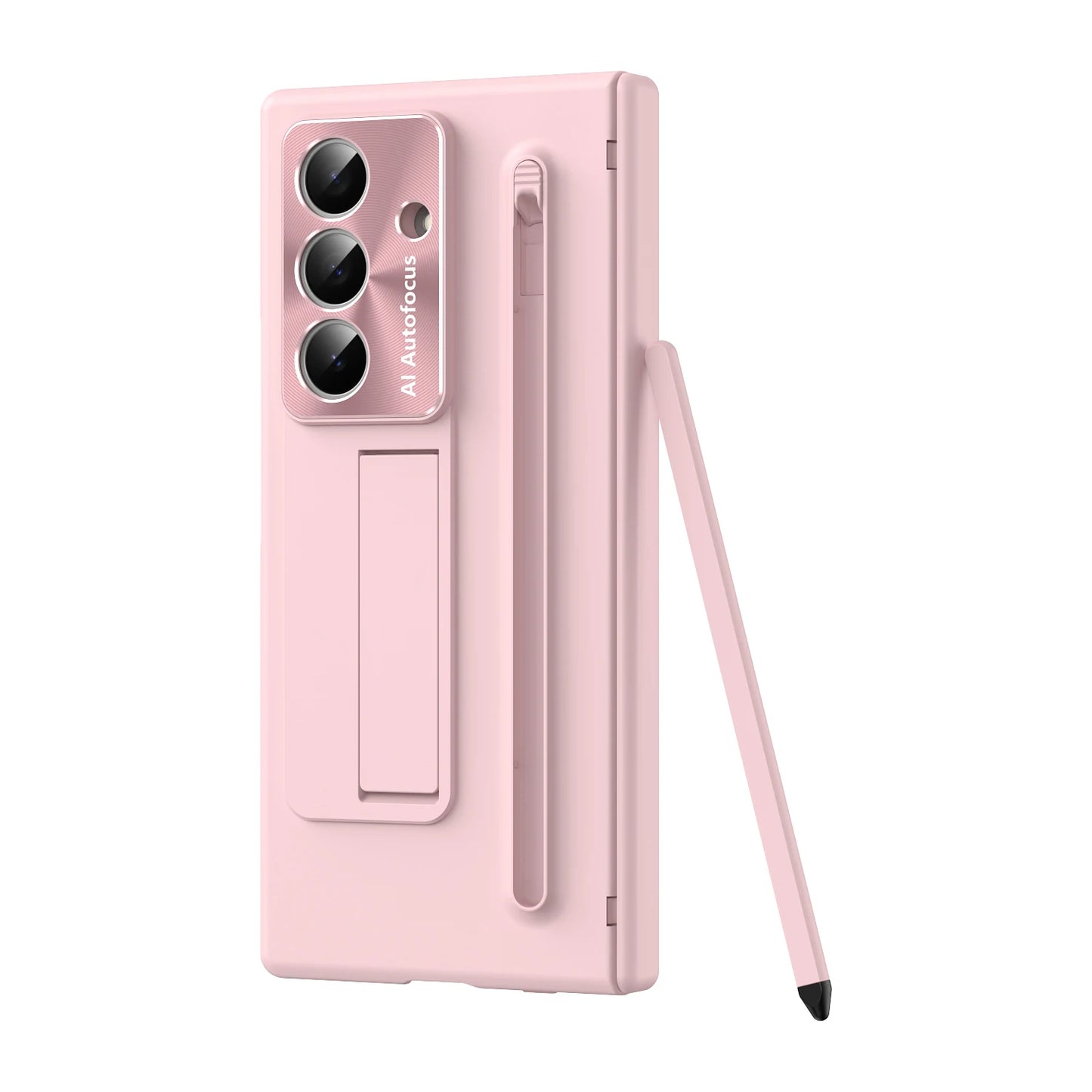 Magnetic Armor Phone Case For Samsung Galaxy Z-Fold-7,5,4 Series With Pen Holder Slide Camera Full Body Rugged Stand Back Cover - ZILVUS