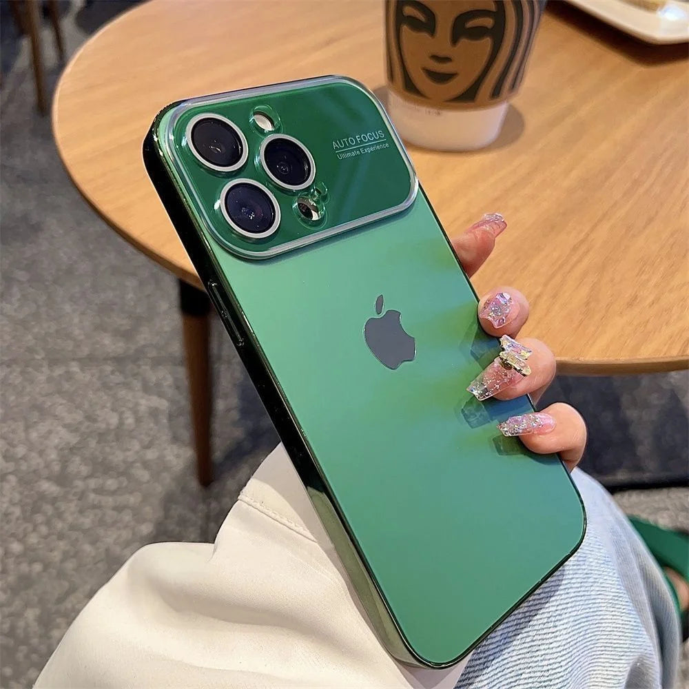 Electroplated Glass Window Case for iPhone 12–16 Series - ZILVUS