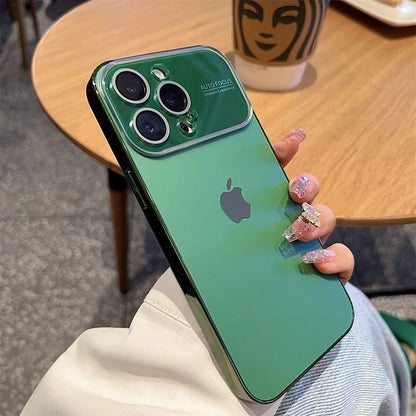 Electroplated Glass Window Case for iPhone 12–16 Series - ZILVUS