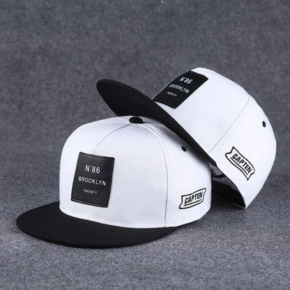 Flat Brim Baseball Cap – Adjustable Street Style Hat