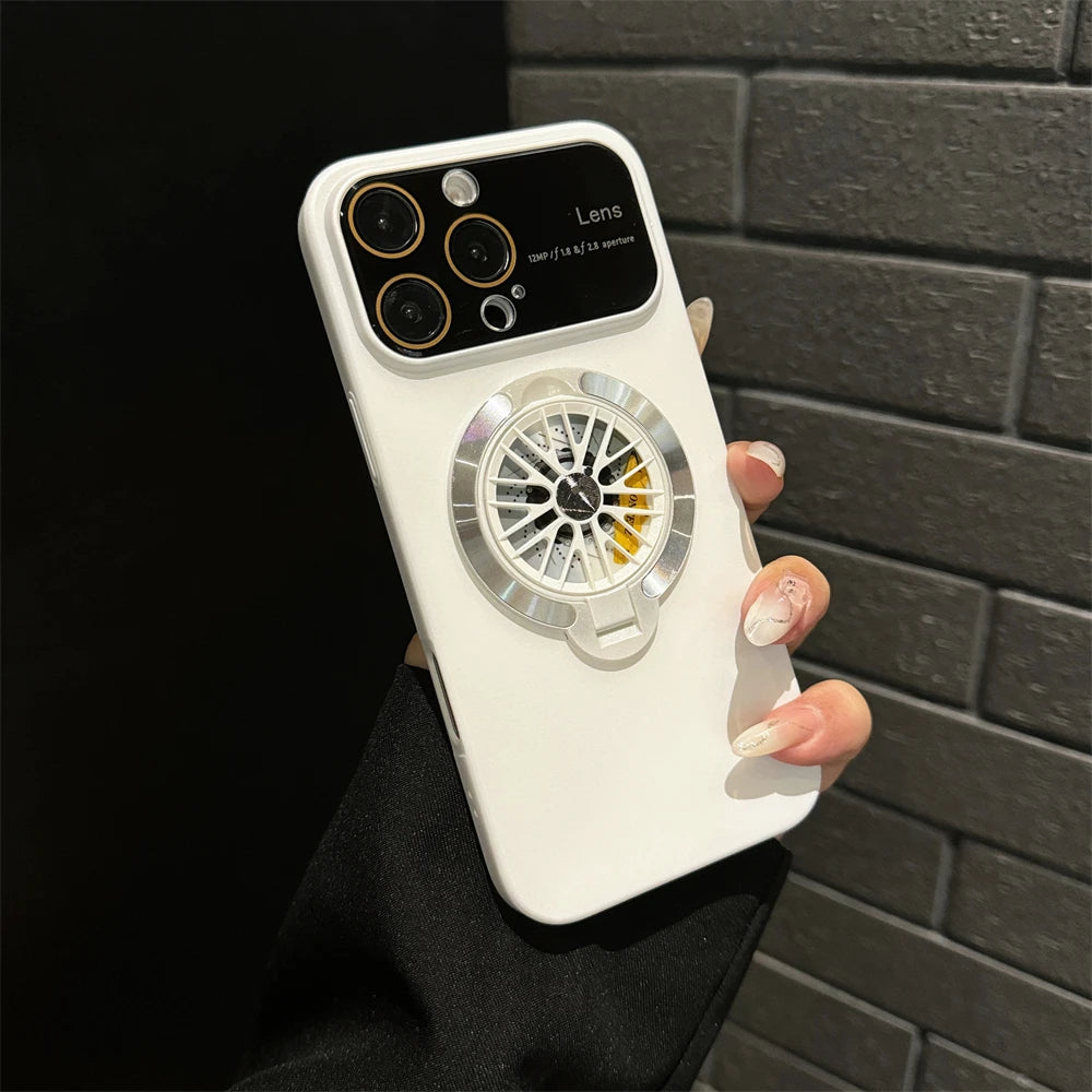 Magnetic Gyroscope Phone Case – Shockproof Stand Cover for iPhone - ZILVUS