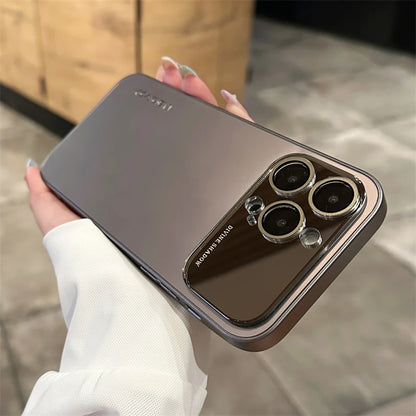 Luxury Matte Plating Couple Style Phone Case For iPhone 16 15 14 13 12 Series - ZILVUS