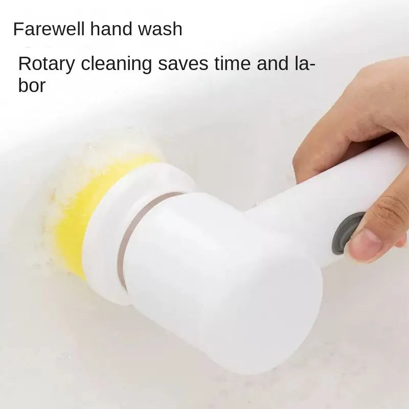 Electric Handheld Power Scrubber Brush | Wireless Household Cleaning Tool - ZILVUS