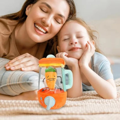 Carrot Juicer Plush Toy | Soft Interactive Rope-Pull Stuffed Toy for Kids - ZILVUS
