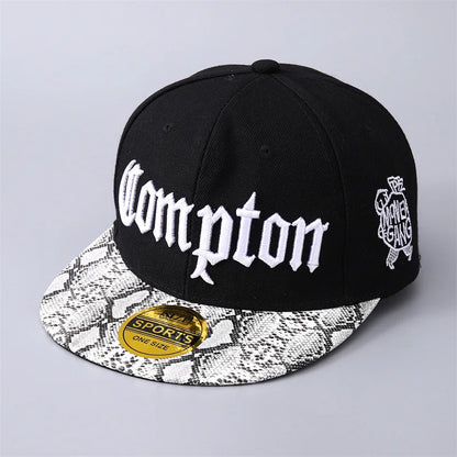 Compton Hip-Hop Flat Brim Baseball Cap – Unisex Camouflage Streetwear Hat - ZILVUS