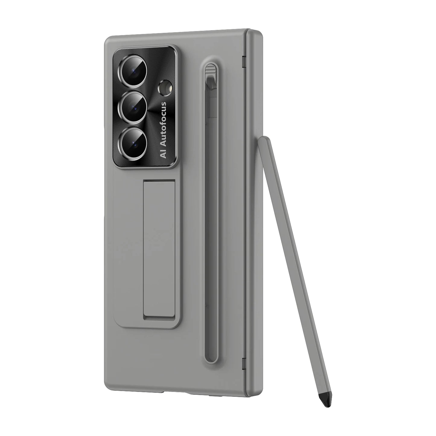 Magnetic Armor Phone Case For Samsung Galaxy Z-Fold-7,5,4 Series With Pen Holder Slide Camera Full Body Rugged Stand Back Cover - ZILVUS