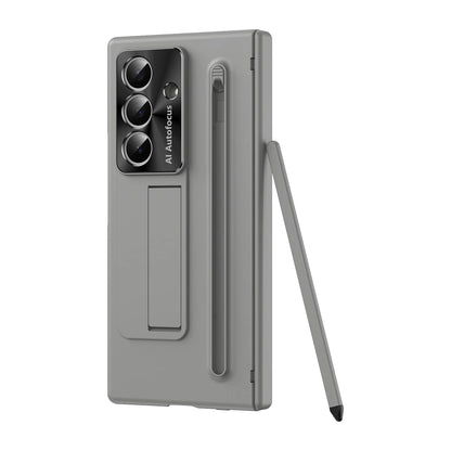 Magnetic Armor Phone Case For Samsung Galaxy Z-Fold-7,5,4 Series With Pen Holder Slide Camera Full Body Rugged Stand Back Cover - ZILVUS
