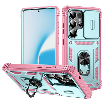 Magnetic Phone Case Samsung S-23,S-24,S-25 Series Shockproof Dual-Layer Cover with Kickstand & Holder - ZILVUS