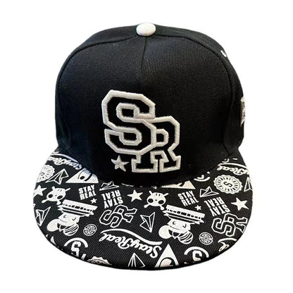 Flat Brim Baseball Cap – Adjustable Street Style Hat