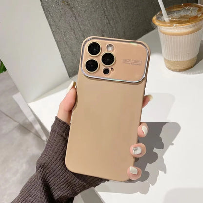 Glass Large Window Camera Protection Case for iPhone 15/14/13/12 Series - ZILVUS