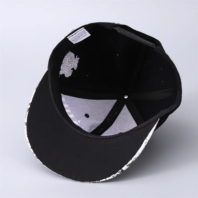 Compton Hip-Hop Flat Brim Baseball Cap – Unisex Camouflage Streetwear Hat - ZILVUS